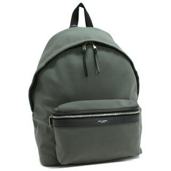 YSL Saint Laurent Paris City Backpack Moss Green Canvas - Picture 1 of 8